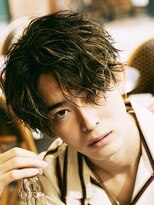 ゴールド 京都(GOALD) #ツイストスパイラルパーマ センターパート 波打ちパーマ