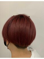 ヘアブランコブランコ 横浜(hair blanco_blanco) 似合わせカット/くびれヘア/デザインカラー/艶ボルドー[横浜駅]
