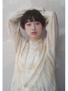 レジュアル(RESSUAL) 大人可愛い20代30代40代黒髪前下がりショートボブ丸みショート◎