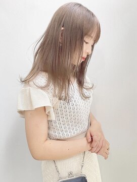 シアー(sheer) 《sheer》#ミルクティーベージュ#ハイトーンカラー