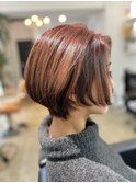 30代40代50代ヘルシースタイルショコラブラウン白髪ぼかし代官山