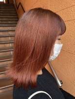 アオゾラヘアーカミノウラ(AOZORA HAIR kaminoura) オレンジブラウン