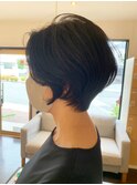 大人可愛い20代30代40代前下がり骨格補正絶壁解消ショートボブ◎