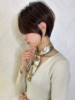 ロンド ストラーダ 心斎橋(Lond strada)&nbsp;ショート×ハイライト白髪ぼかし×マチルダボブ[心斎橋]