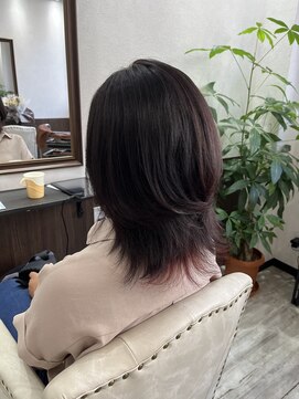 ベルヘアーデザイン 堺東(Belle hair Design) インナーカラー/レッド