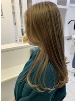 アロヘアー(Alo hair)&nbsp;インナー×ベージュ