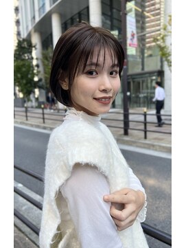 ワン バイ ジエクト(One by The Ect) 【似合わせイメチェンカット】ショートボブ×グレージュ