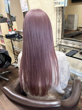 サムブリッジ(SOMEBRIDGE) ★ブリーチカラーピンクアッシュロングヘア【SOMEBRIDGE】