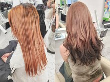 【難易度高★黒染め履歴あり】今、キテる!!人気のエンドカラー(裾カラー)のビフォーアフター