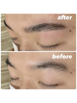 ピークアブー アヴェダ アトレ恵比寿(PEEK-A-BOO AVEDA) 大平彩　ハリウッドブロウリフト　メンズ