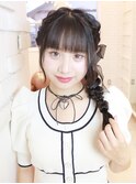 〈avant〉サイド編みおろしヘア