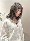 顔まわりカット/ベージュカラー