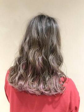 ウィステリア 銀座(WISTERIA) 【WISTERIA】インナーカラーペールピンクコーラルピンク