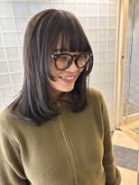 ラパンセヴェール(LA PENSEE VERT)&nbsp;顔まわりレイヤー、レイヤー、顔まわりウルフ