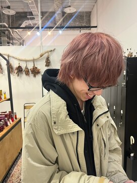 リンダ(LINDA) メンズカラー/メンズダブルカラー/ピンク[札幌美容室LINDA]