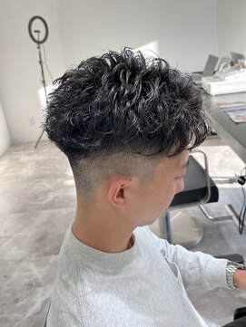 ジェントル(GENTLE) フェード　× スパイラルパーマ