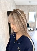 ハイトーン/全頭ブリーチ/シャドールーツ/バレイヤージュ