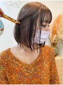 抜きっぱなしブロンド/ブリーチ/ウルフカット/デザインカラー