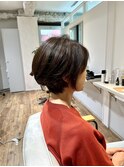 大人ヘア簡単スタイリングショートカット