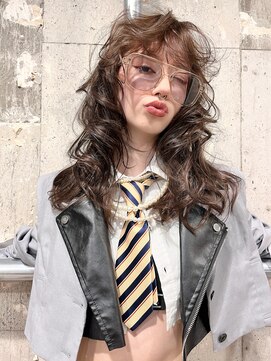 シリー(Silly) ザクザクレイヤー×ブリーチ無し透明感ブラウン