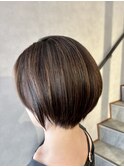 ハイライト×ショートボブ