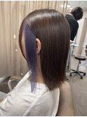イヤリングラベンダーカラー