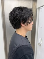 ビューナゴヤ 名駅(VIEW NAGOYA)&nbsp;メンズ/サーフカール/刈り上げセンターパート/波巻きツイスパ