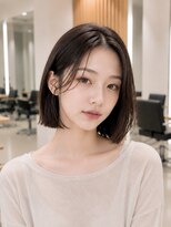ネオリーブウリ 二子玉川店(Neolive uri) ホワイトグレージュミニウルフデジタルパーマチェリーブラウン