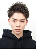 短髪アップバングショート