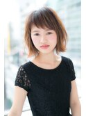 外ハネ×エアリーボブ