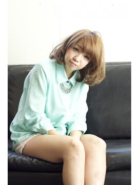 ロッコ(rocco) 【rocco】ゆるふわボブ×ライムベージュ