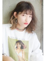 サロンドミルク 原宿(salon de MiLK)&nbsp;くびれセミディ×インナーハイライト