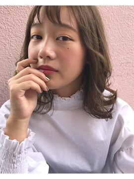 キズキ(KIZUKI) 【KIZUKI】くせ感パーマ×柔らか質感シアンブルーアッシュ