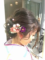 サロンドヒメ(Salon de Hime)&nbsp;優し気な雰囲気漂うルーズ編み込みアップ