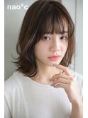 【奈良/富雄nao*c】ひし形シルエット小顔前下がり外ハネボブ