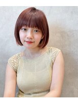 メゾンドイギー(MAISON de IGGY)&nbsp;こなれ透明感＊ナチュラルbob/くびれ/ピンクカラー