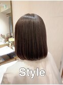 【髪質改善】《世界初ケラチンストレート》艶ボブスタイル