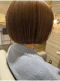 ぱっつりボブ/ナチュラルボブ/丸みショート