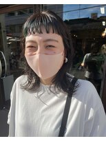 コレット ヘアー 大通(Colette hair)&nbsp;さりげなgreenのバングインナーカラー☆