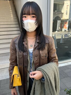 カフ(CAF) CAF松本【ロングウルフレイヤー×ブラックカラー】