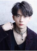韓国風シャドウパーマカルマバングコンママッシュ