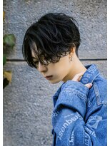 オーシャントーキョー 心斎橋(OCEAN TOKYO WEST)&nbsp;波巻きパーマ センターパート ツーブロック