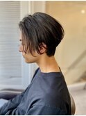 【soy-kufu】MEN'S HAIRショートボブアッシュブラック
