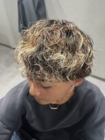 スウェル 柏店(Swell)&nbsp;ハイライト/マッシュパーマ/ウルフ/アッシュブラック/柏/MEN'S