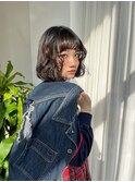 【 bob style】×【透ける暗髪】