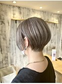 ミルクティーベージュダブルカラーインナーカラーケアブリーチ