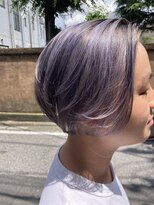 レイリー(LAiLy)&nbsp;ダブルカラー　グレーアメジスト　ツーブロボブ