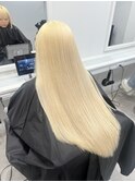 ブロンドブリーチダブルカラーハイトーン10代20代30代ロング