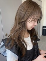 ローレンアオ(LOREN AO)&nbsp;オリーブベージュ/レイヤーロング/透明感カラー/ナチュラル