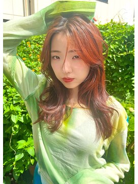 ノースイースト 荻窪店(north east) 【荻窪｜ノースイースト】レッドカラー｜セミロングレイヤー